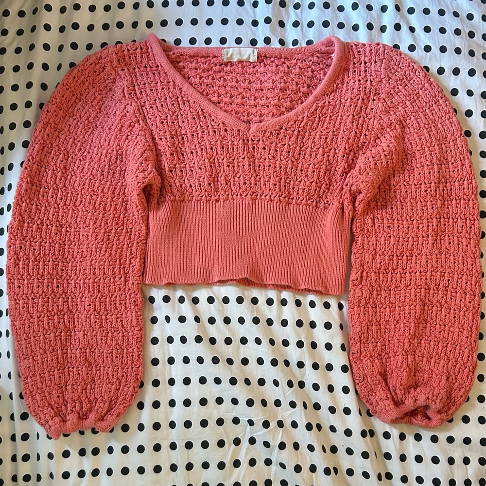 Altar'd State cropped crochet sweater